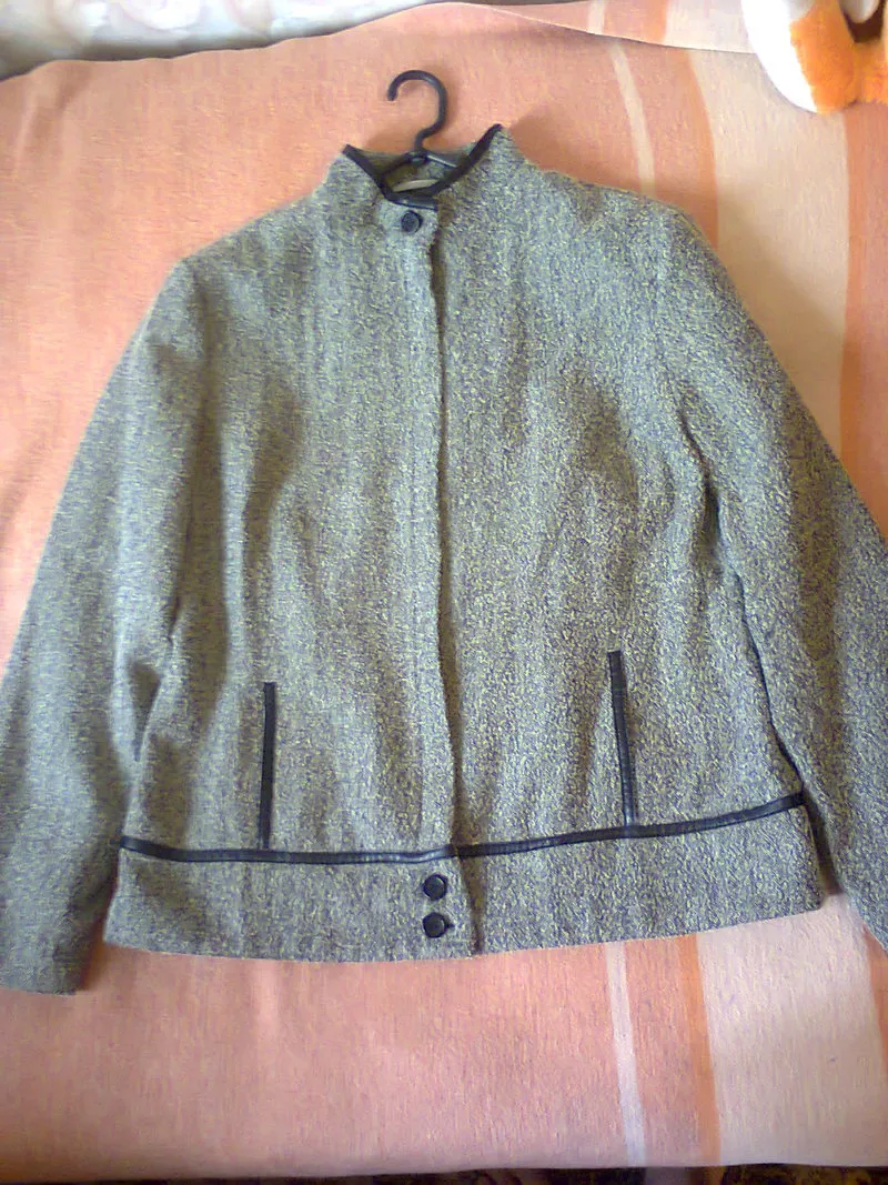 Пиджак на молнии 48, 50 размер,  серый 3
