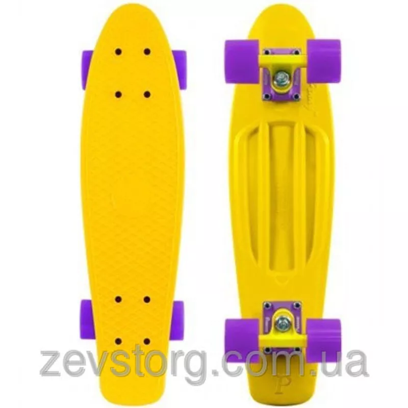 Скейтборд скейт Penny Board желтый (Пенни борд): 6 цветов (лонгборд) 