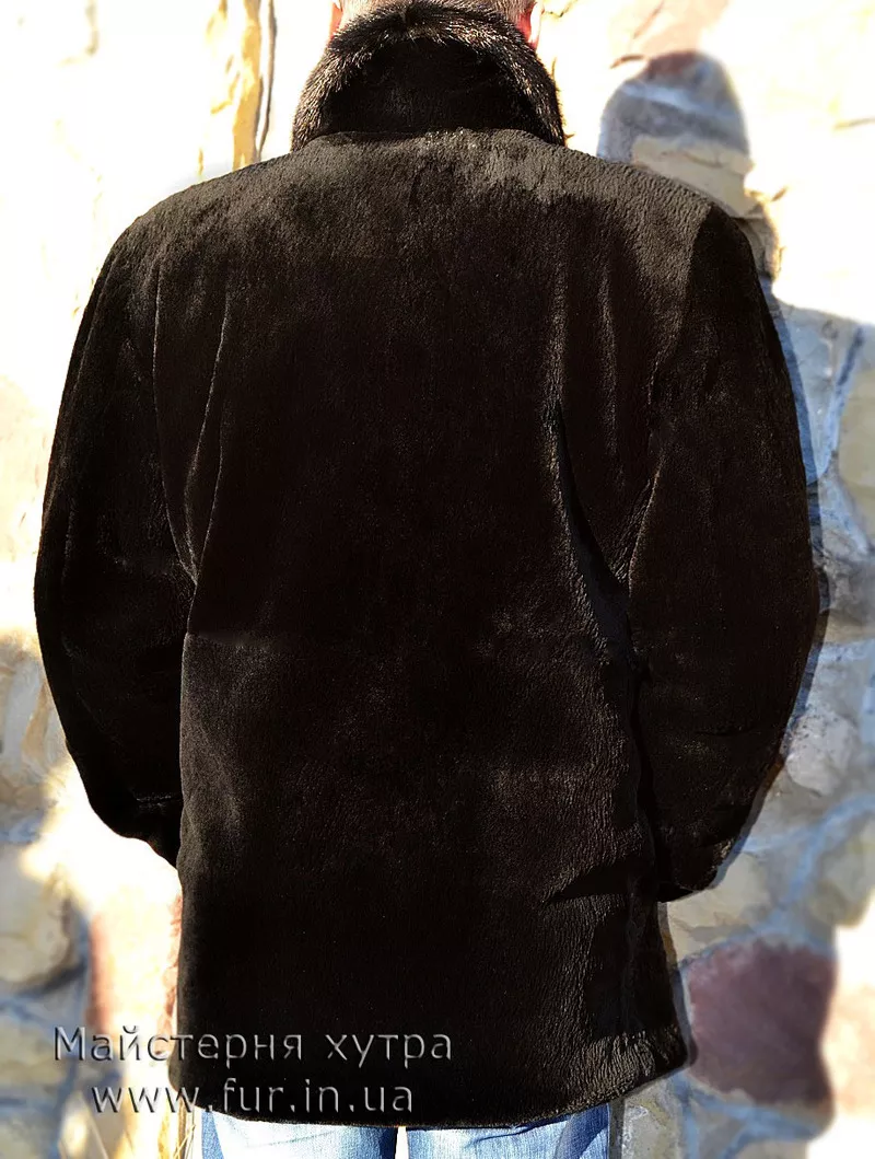 Мужская куртка,  мех бобер . Индивидуальный пошив  из меха бобра. 5