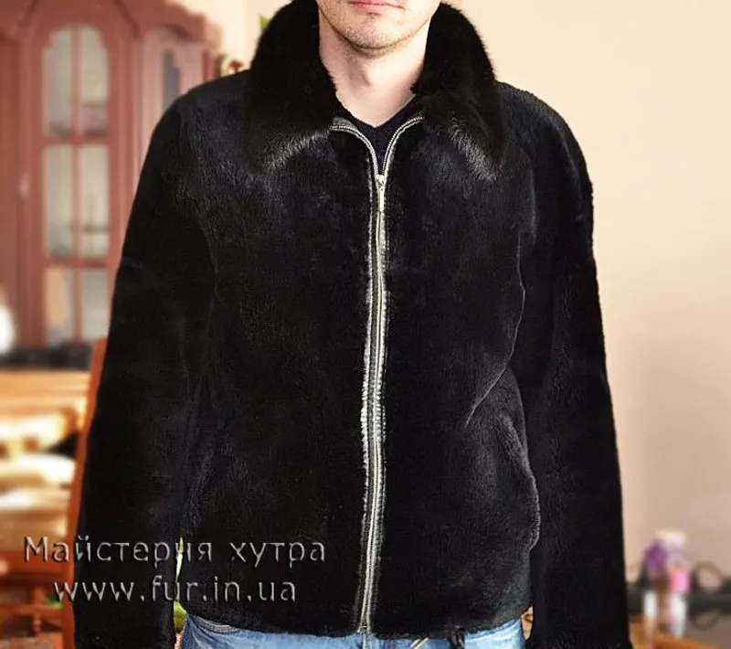 Мужская куртка,  мех бобер . Индивидуальный пошив  из меха бобра.
